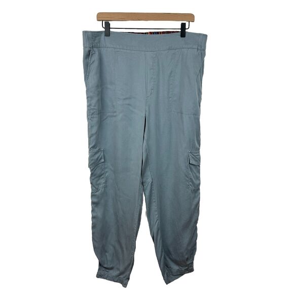 Soft Surroundings Cargo Pants Joggers Sz XL Pull On Elastic Waist Tencel Lyocell - Picture 1 of 9